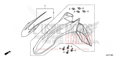 FRONT FENDER CRF250RLAK de 2019